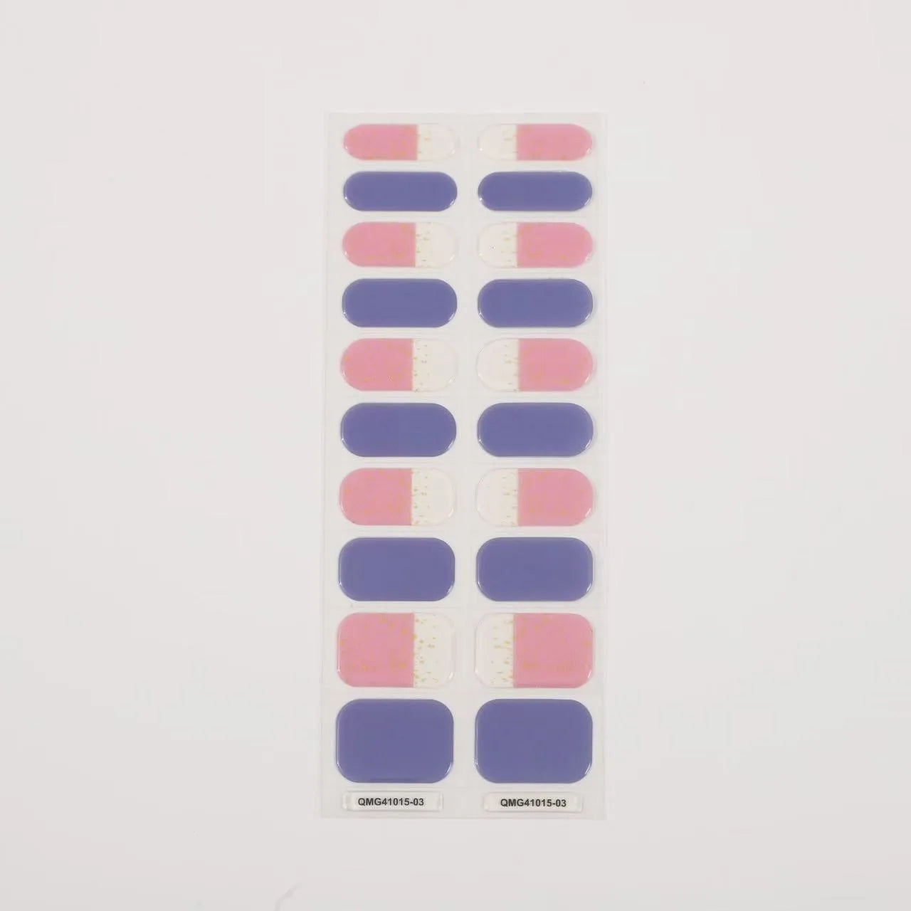 Semi-Cured Gel Nail Stickers Art Nail Decor Long-Lasting Solid Color Nail Strips UV Lamp Cured Manicure Gel Decal