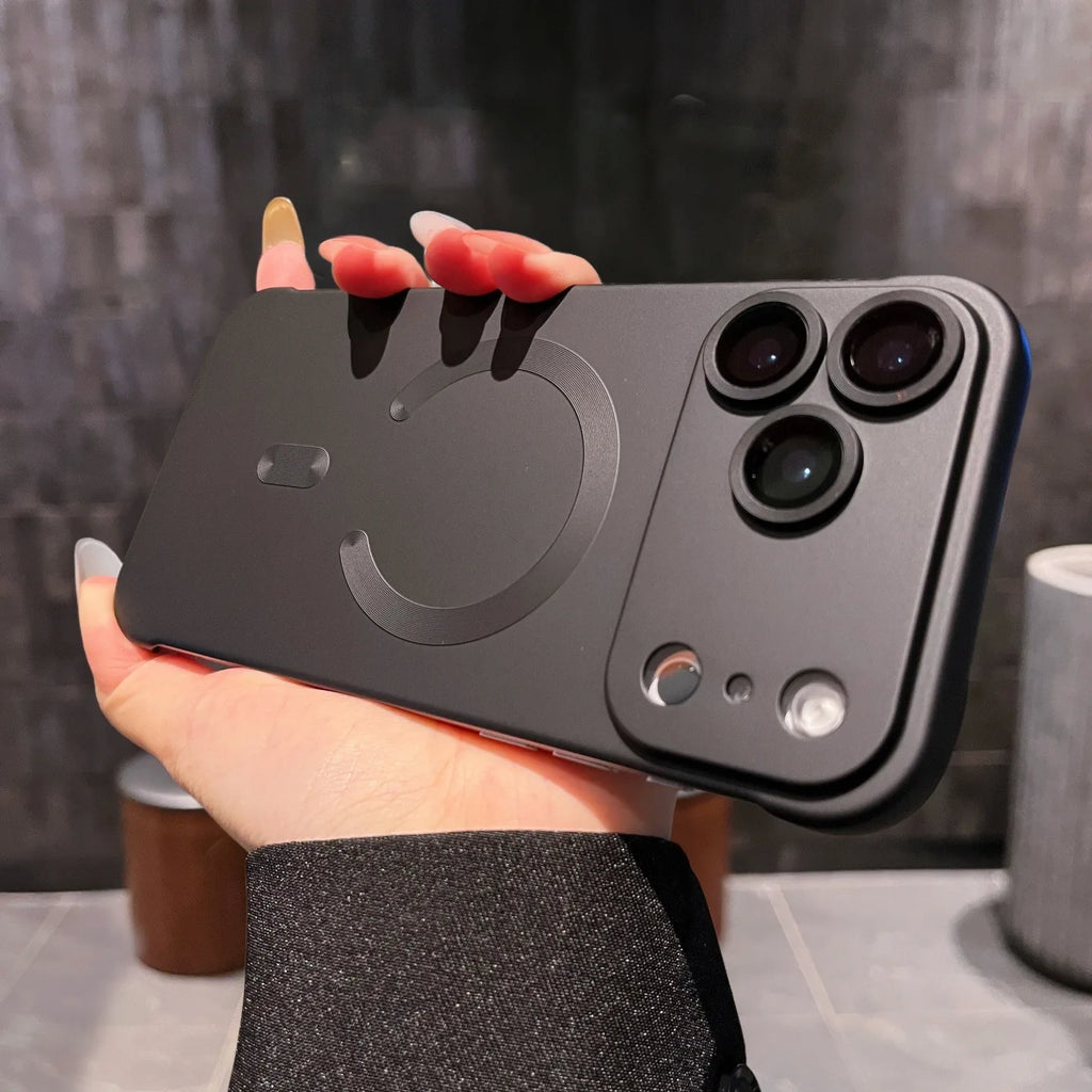 Ultra Thin PC Magsafe Case for iPhone 17 11 12 13 14 15 16 Pro Max Plus iPhone Air Frameless Shockproof Camera Protector Cover