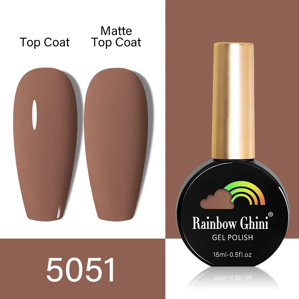 RG HEMA TPO FREE Neon Glitter Gel Nail Polish 15ml Nail Art Manicure Semi Permanent Gel Hybrid Varnishes Top Base Coat UV Nail