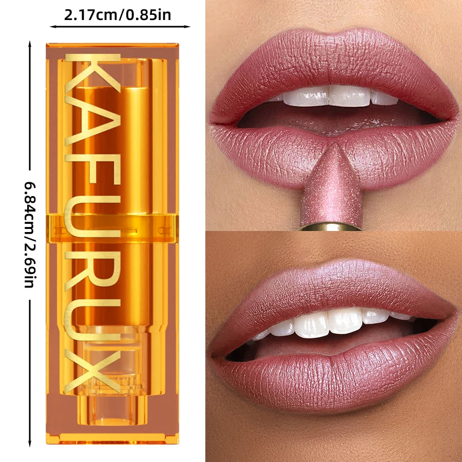 16 Colors 1PC Metallic Glitter Shiny Lipstick Lip Tint,Waterproof Lip Senior Matte Lip Makeup Gifts for Women Cosmetic Lip Glaze