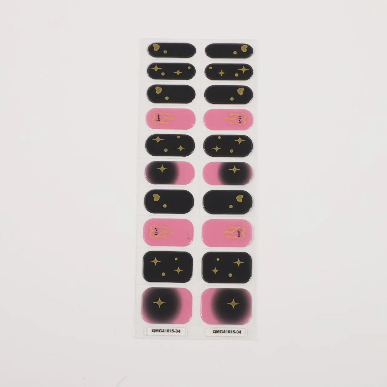 Semi-Cured Gel Nail Stickers Art Nail Decor Long-Lasting Solid Color Nail Strips UV Lamp Cured Manicure Gel Decal