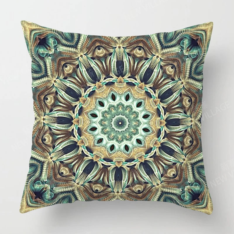 Fall home decor autumn living room throw pillow cover sofa boho Cushion cover mandala 45x45cm 45*45 50x50 60x60cm 40*40 40x40cm