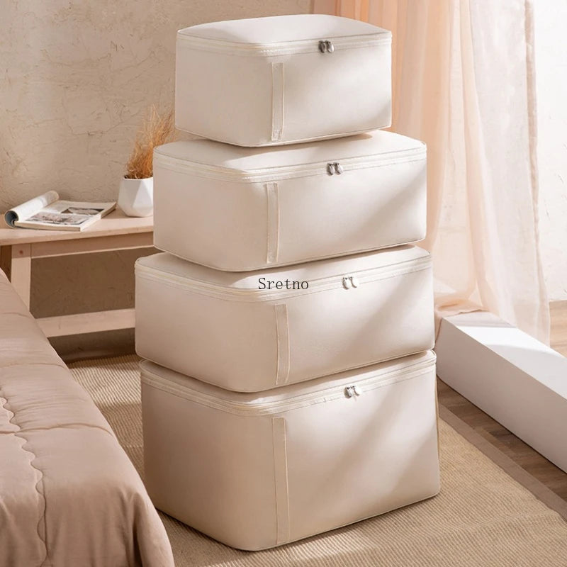 SRETNO Oxford Fabric Storage Bag Cotton Quilt Storage Bags, Clothes Storage Organizer Moving and Packing Luggage Bag Travel Bags