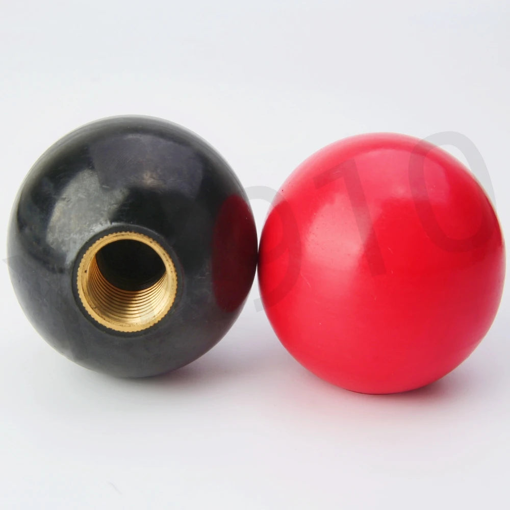 M4~M16 Black Red Bakelite Ball Lever Knobs Brass Screw Nut Grip Handles Of Furniture Or Machine Tool Replacement