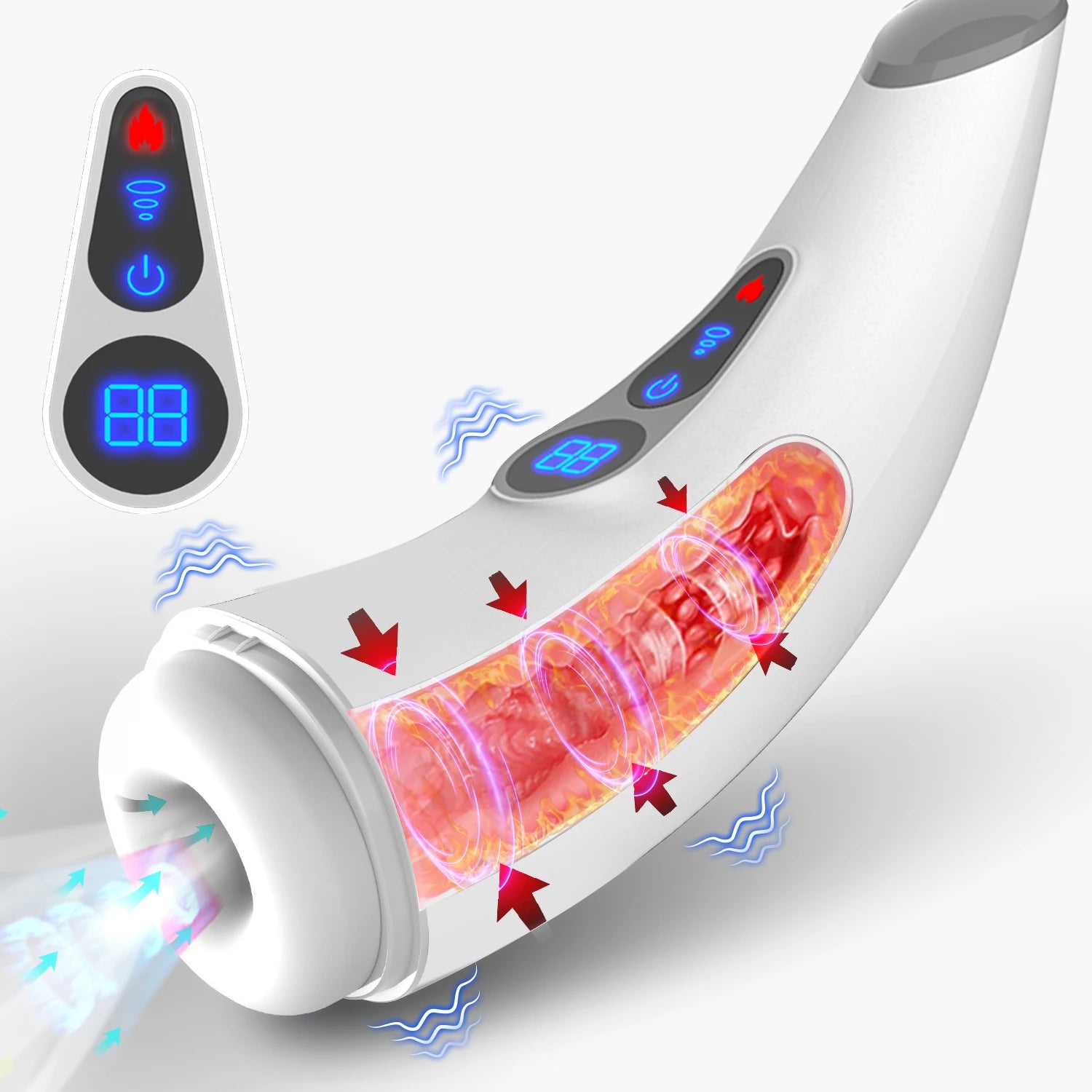 Sucking Male Masturbator Heating Vagina Masturbation Blowjob Erotic Sex Toys for Men Adults Supplies Automatic Mastubator Cup