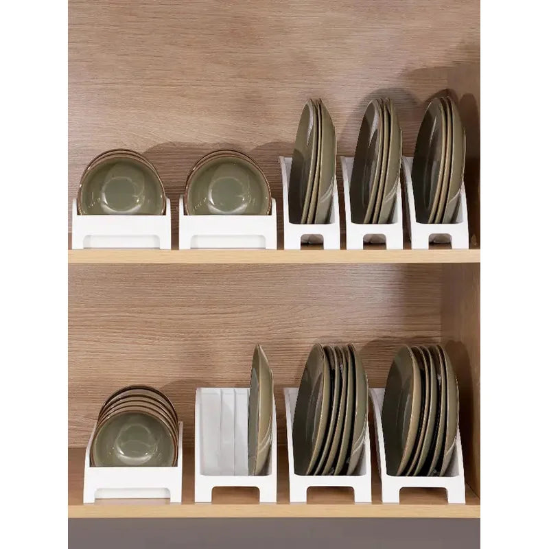 Dish Drain Rack Dinnerware Storage Organizer Cabinet Shelves Bowl Cup Rack Multifunctional Organizer Kitchen Supplies Holder