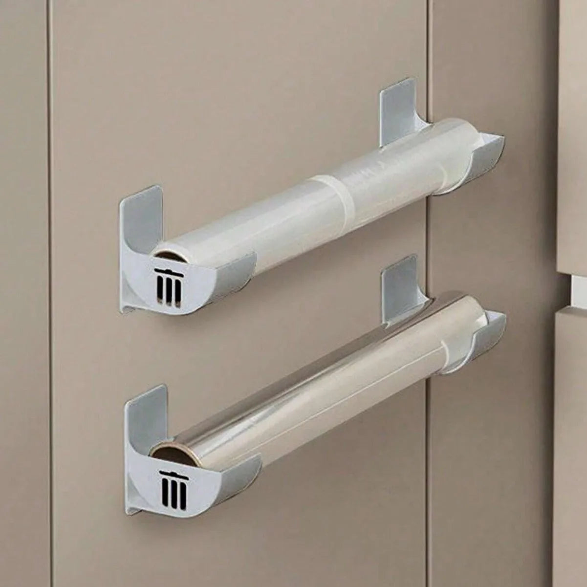 Cabinet Storage Rack 4-pack Punch-free Storage Shelf Kitchen Plastic Wrap Garbage Bag Refrigerator Side Storage Rack