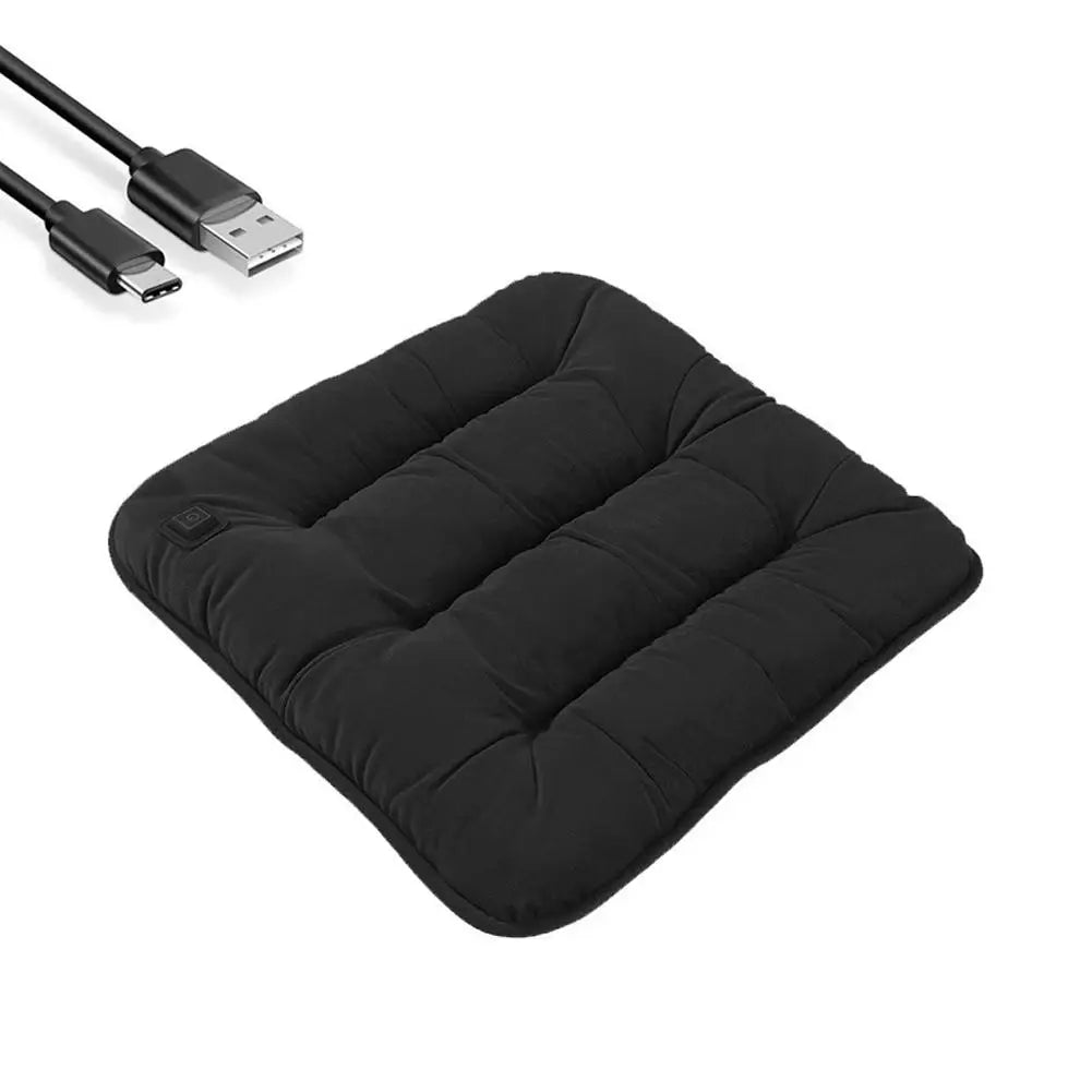 Car Heated Seat Cushion Car & Home Use Heated Seat Cushion USB Electric Heating Car Seat Cushion Multi-Scene Heating Pad New
