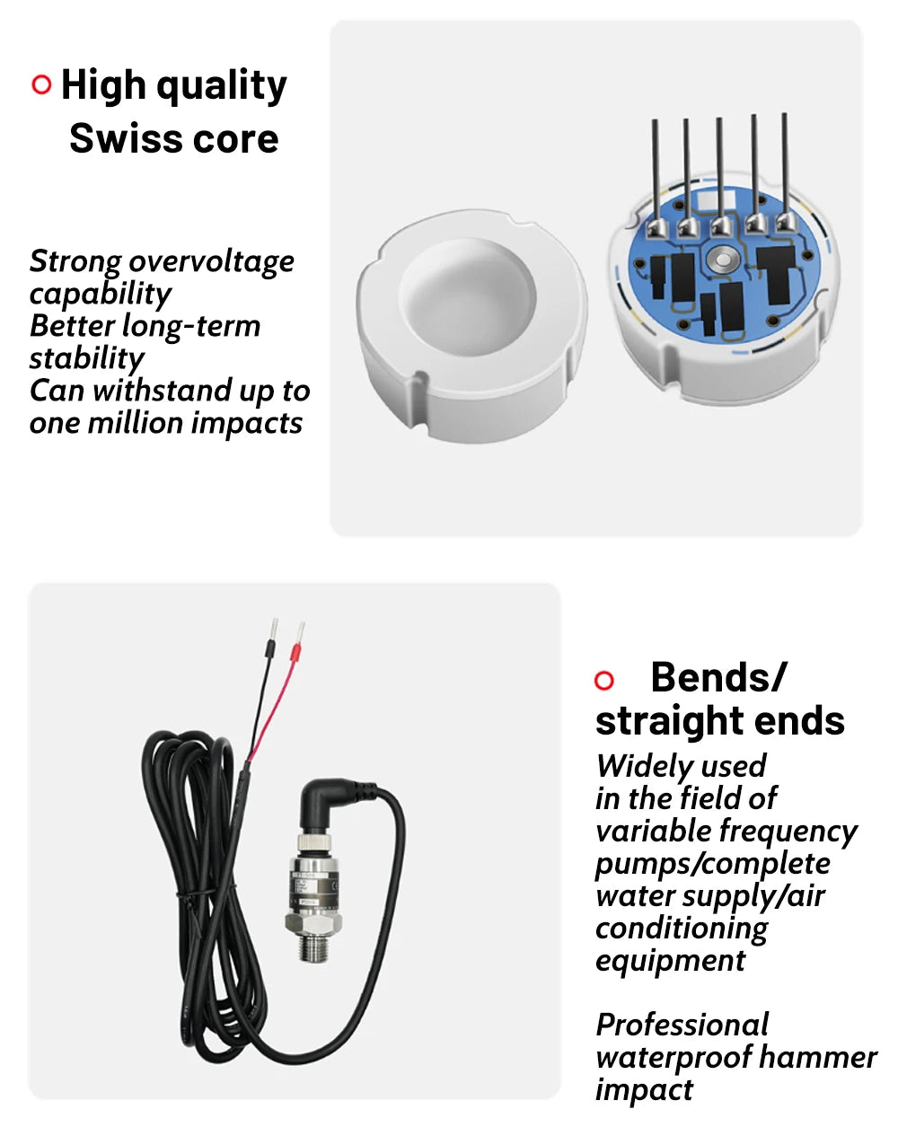 0.5%FS Pressure Transducer 0-1/1.6/2.5Mpa IP68 PT506 Pressure Transmitter Variable Frequency Water Pump Sensor DC24V G1/4 4-20mA