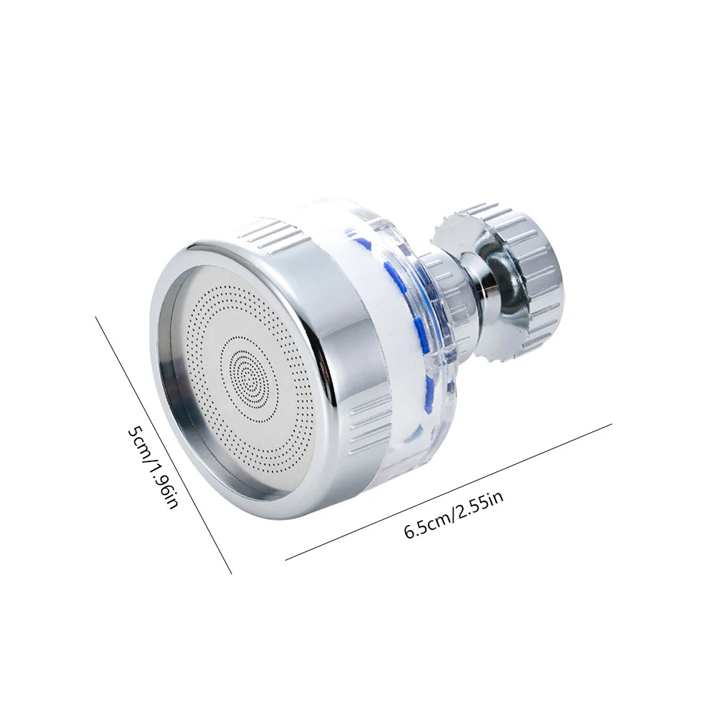 Kitchen Faucet Water Filter Pressurized Sink Filter Water Purifier 360° Tap Splash Proof Faucet Aerator Extender for Bathroom