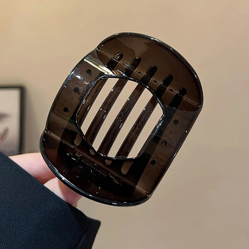 2025 New Korean Style French Flat Hair Clip Claws Hair Accessories Women's Spring Clip Leopard Hair Clip Top Simple Headpiece