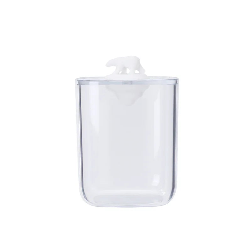 Acrylic Makeup Organizer Cotton Swabs Qtip Container Cosmetic Makeup Cotton Pad Organizer Jewelry Storage Box(Empty Box)