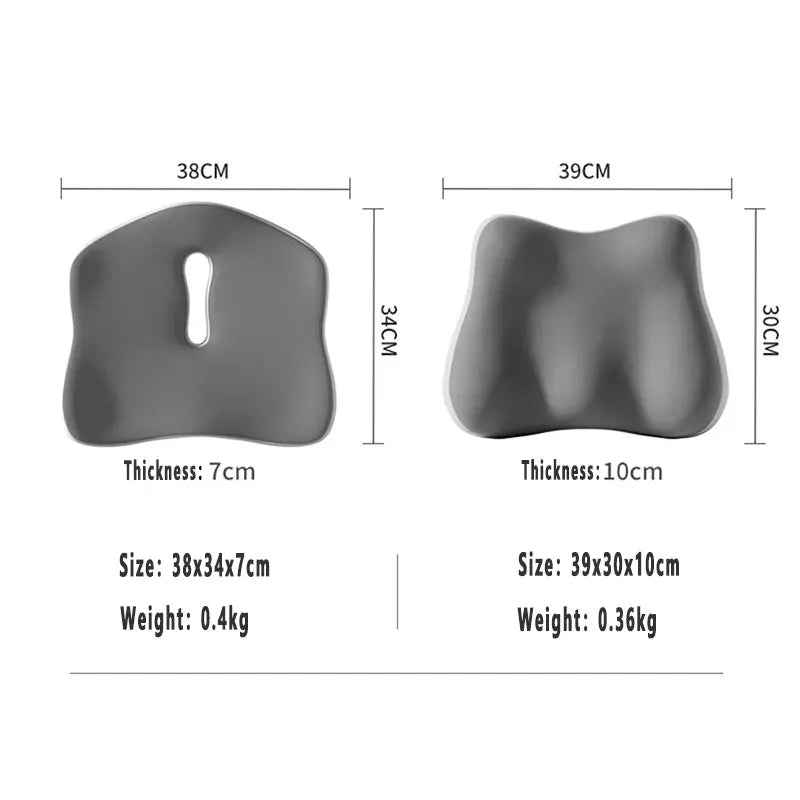 Seat Cushion Ergonomically Designed Memory Sponge Pad Suitable for Office Chairs and Wheelchairs