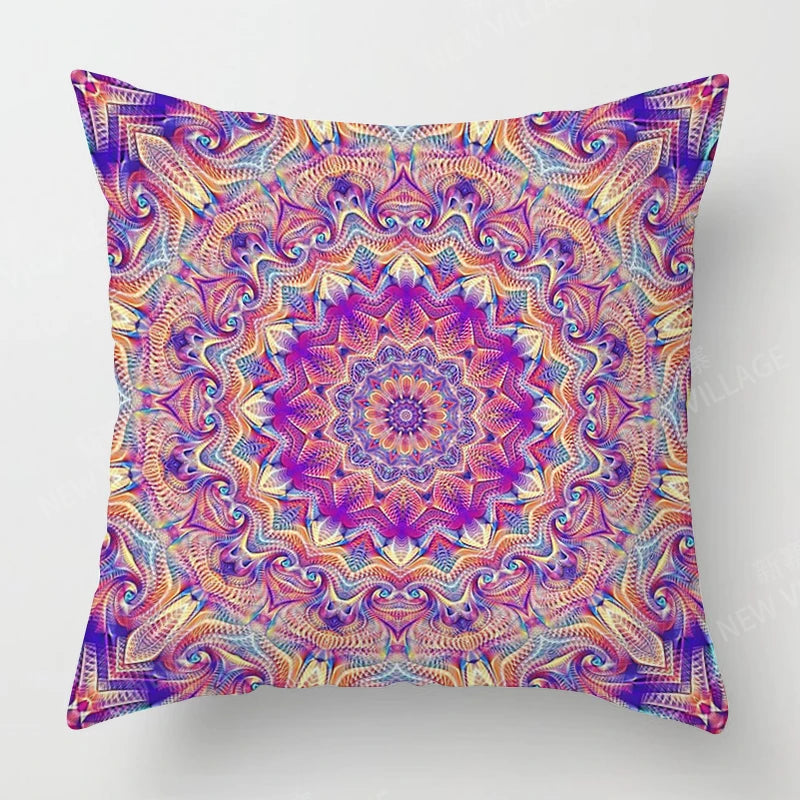 Fall home decor autumn living room throw pillow cover sofa boho Cushion cover mandala 45x45cm 45*45 50x50 60x60cm 40*40 40x40cm