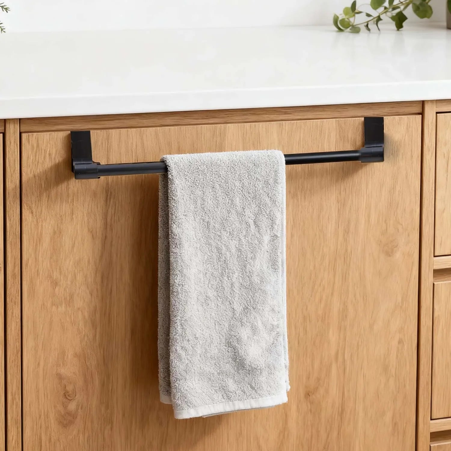 Wall Mounted Towel Racks Stainless Steel Heavy Duty Cabinet Hanging Towel Rack Organizer Shelf Holder Kitchen Bathroom Storage