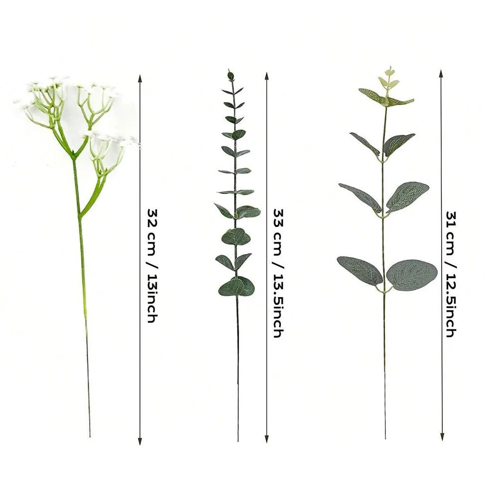 30PCS Artificial Flowers Babys Breath Bouquet Plastic Gypsophila Fake Flower for Wedding Centerpieces Party Home Room Decoration