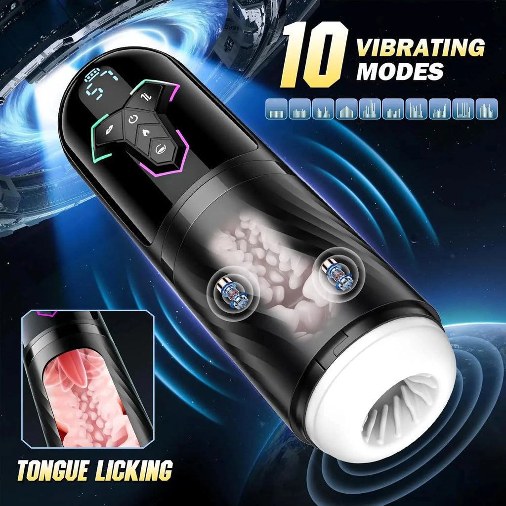 5 IN 1 Automatic Telescopic Male Masturbator Penis Pump Heated Sucking Vibrating Sex Machines With LCD Display Sex Toys for Men