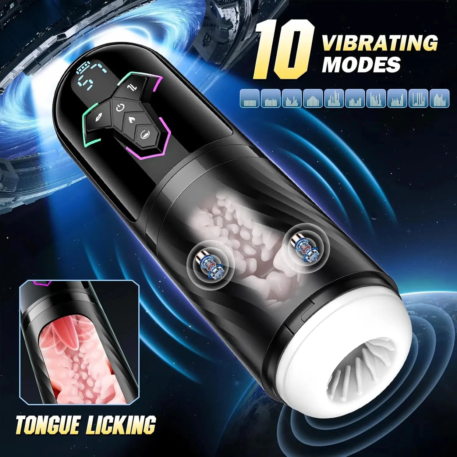 5 IN 1 Automatic Telescopic Male Masturbator Penis Pump Heated Sucking Vibrating Sex Machines With LCD Display Sex Toys for Men