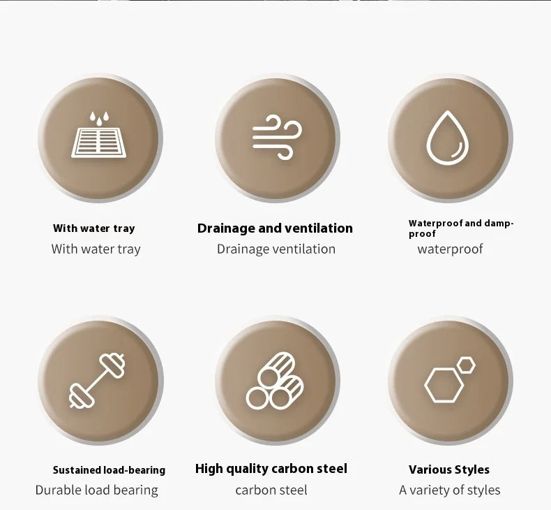 Carbon steel Kitchen Shelf Rag Storage Drainage Shelf Storage Rack Home Spice Sink Drainage dish drying rack Kitchen Accessories