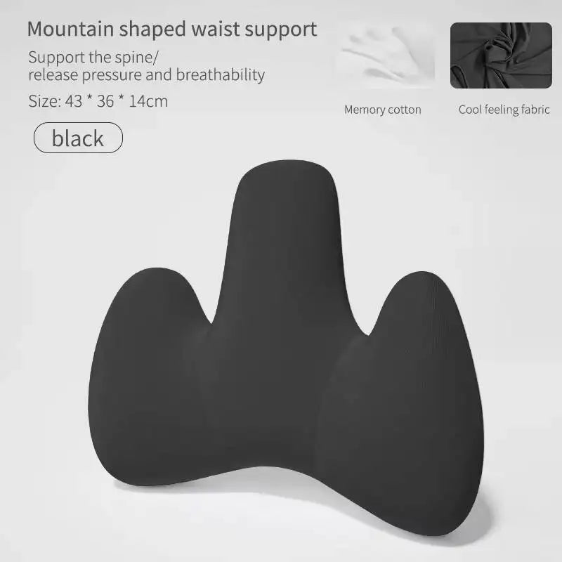 Memory Foam Cushion Pain Relief Support Pillow Car Seat Waist Cushion Relieve Back Pain Soft and Comfortable For Office Home Car