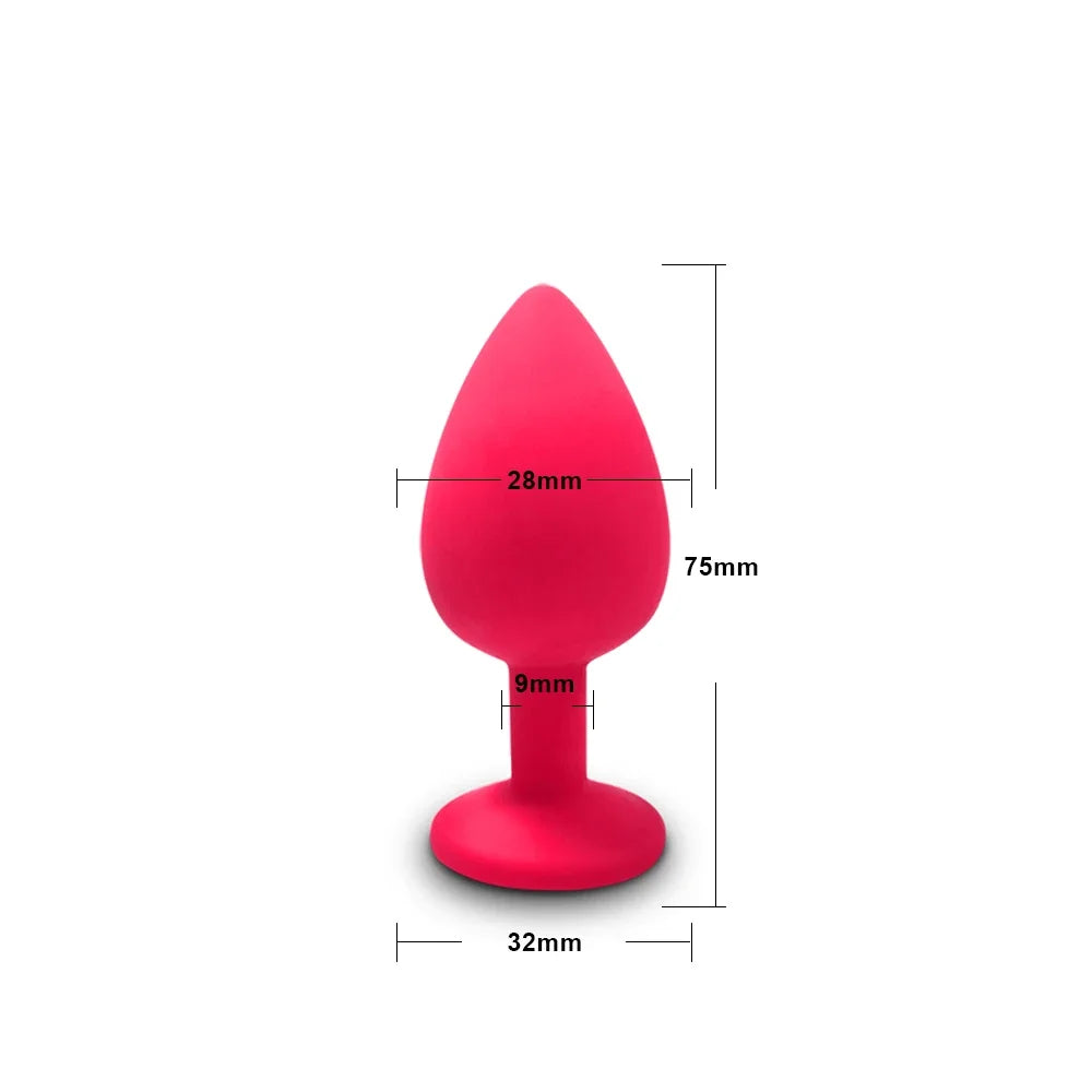4pcs Soft Silicone Anal Plug Mini Erotic Bullet Vibrator Butt Plug Sex Toy for Men Women Gay Couples Anal Prostate Stimulator