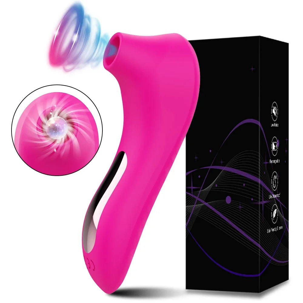 Adult Supplies Sucker Clitoris Sucking Vibrator Female Clit Oral Stimulator Nipple Vagina Sex Toys for Women Masturbator Product