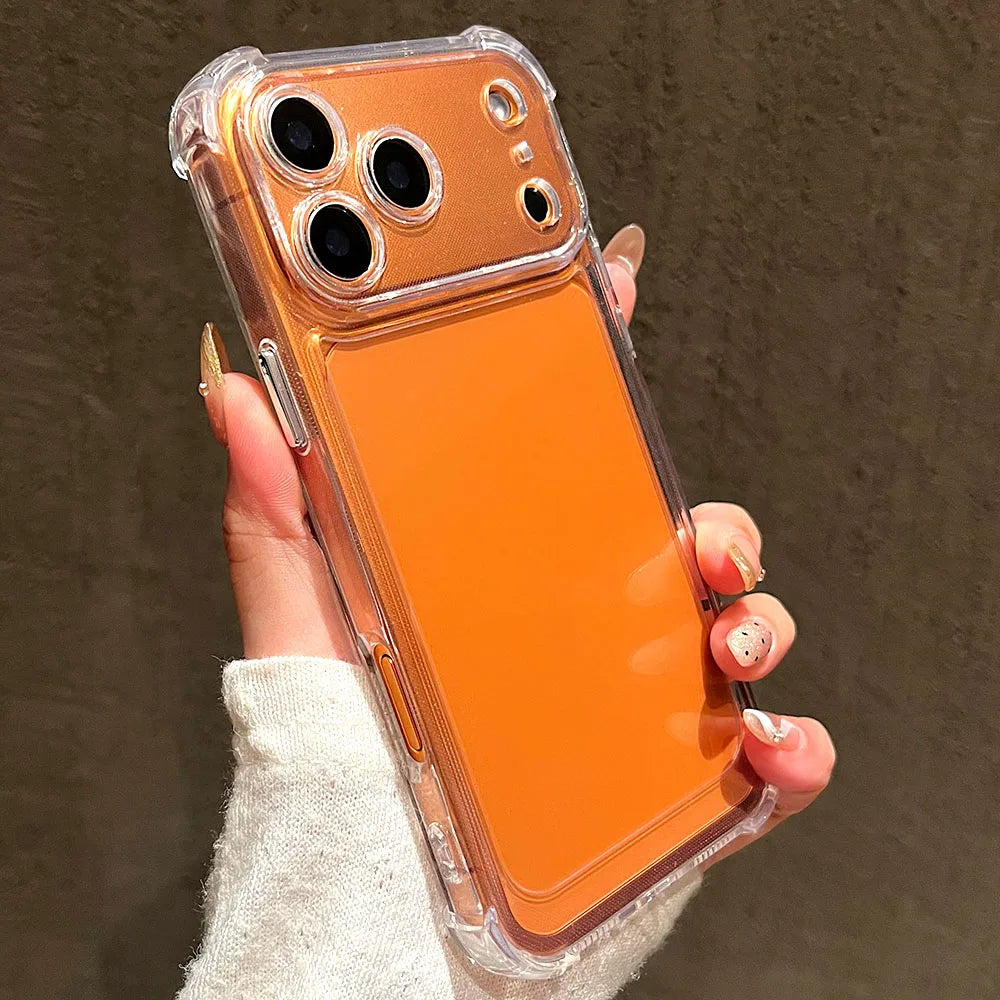 Luxury Shockproof Clear Phone Case For iPhone 17 16 15 14 13 12 11 Pro X XR XS Max Plus Air Soft Transparent Bumper Cases Cover