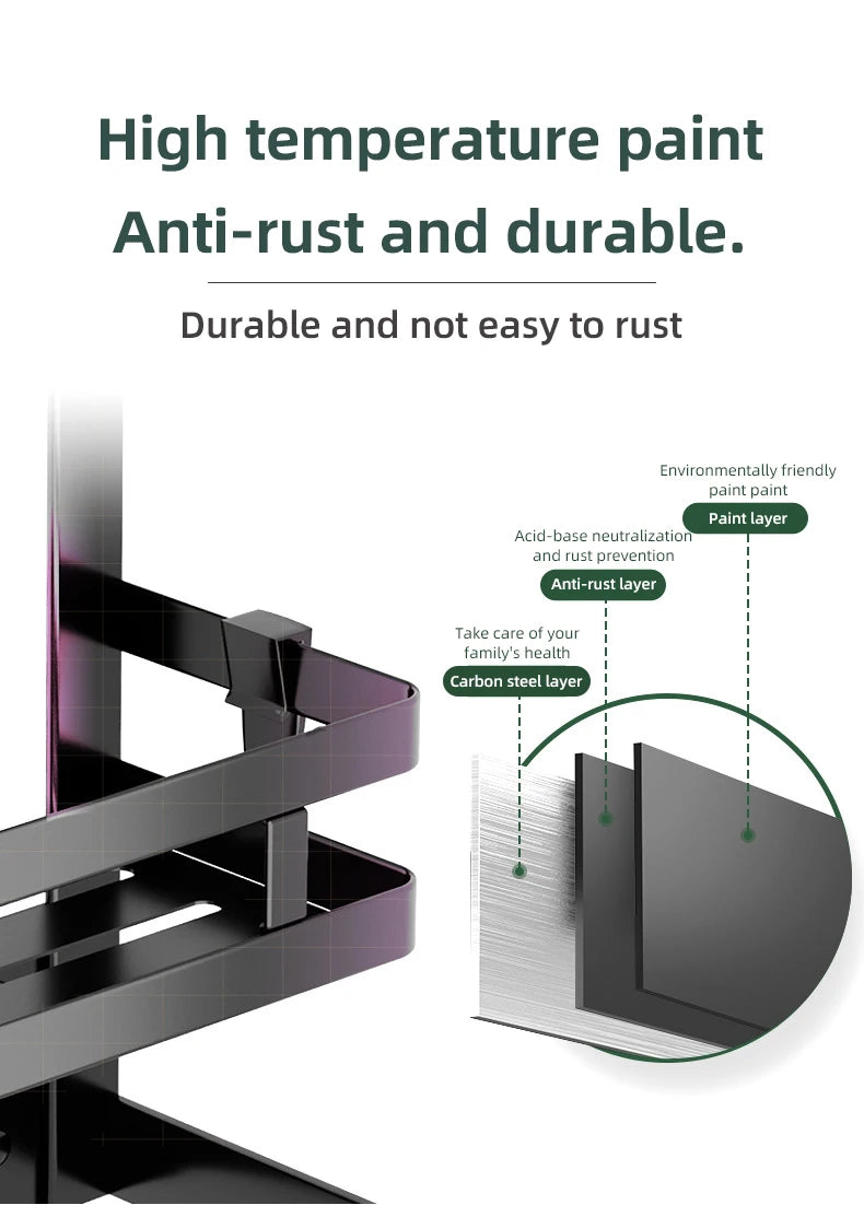 2-3Layer Magnetic Refrigerator Organizer Kitchen Storage Shelf Adhesive Towel Holder Side Mount Rack Home Kitchen Organization