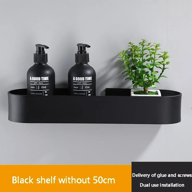 Aluminum Toilet Storage Rack Wall Mounted Bathroom Storage Rack Things for Bathrooms Organizer Bathroom Accessory