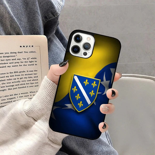 Bosnia and Herzegovina Flag Mobile Case For iPhone 17 Air 16 15 12 Pro Max 13 11 14 Pro Max Max SE2020 Plus Phone Cover