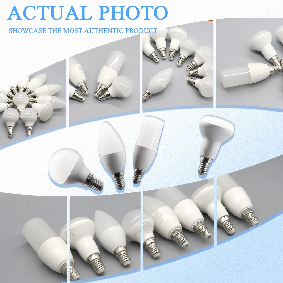 10PCS 3W 6W 9W LED Candle Bulb E14 LED Lamp Indoor Warm Cold White Light AC 220V 240V Led Light Bulb Home Decor Chandelier