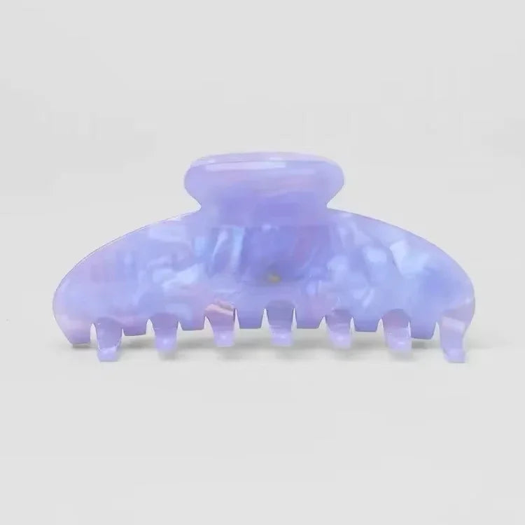 AL Double Ear Hollow-out Design with Vinegar Acid Grab Clip Women's Hair Clip for Top Hair Buns and Ponytails