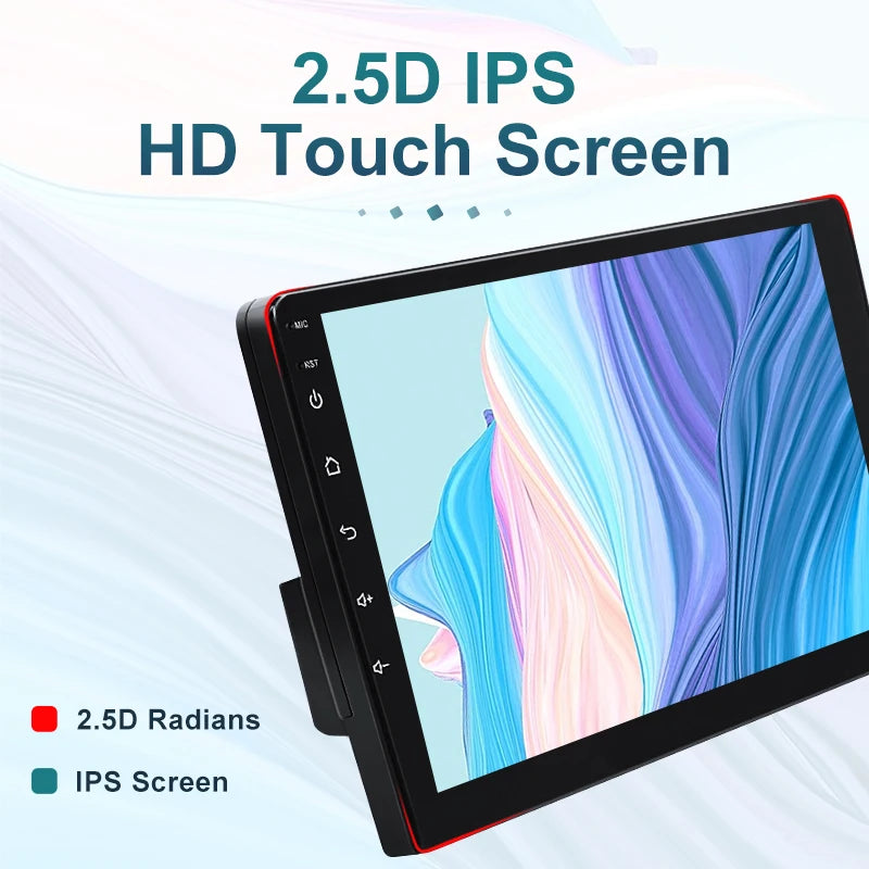 1DIN android 13 TS18 QLED 1280 Car Radio 9/10inch Universal Host Player Navigation Video Multimedia For lada hyundai Suzuki Ford