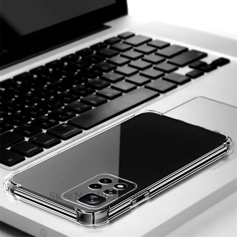 Clear Cover For Xiaomi Redmi Note 10 11 12 4G 10s 11s 12s 12 Pro A1 A2 Plus 10 2022 10C 12C 13 13C 5G Transparent Silicone Case