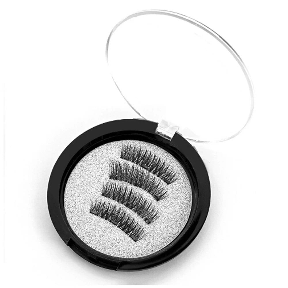 Glue-free Magnetic Eyelashes 3D Natural Effect Magnetic Eyelashes Reusable Eye Makeup False Lashes Beauty Eyelashes Supplies