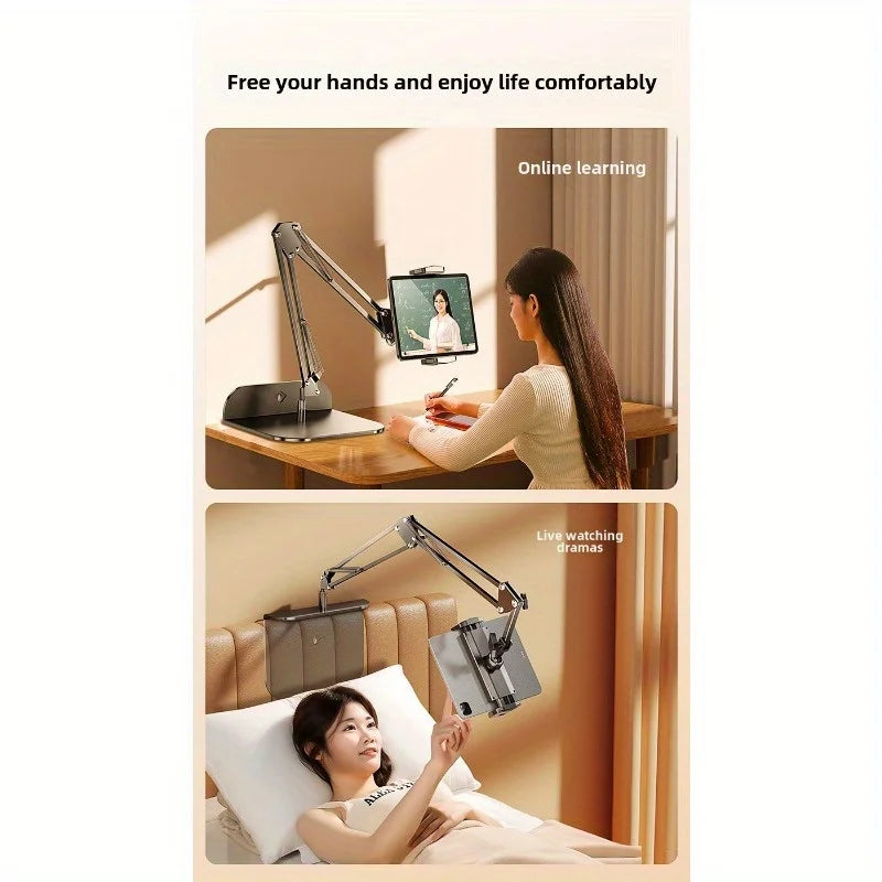 Adjustable Lazy Mobile Phone Stand for Bedside and Desktop Hidden Design Live Broadcast and Video Watching