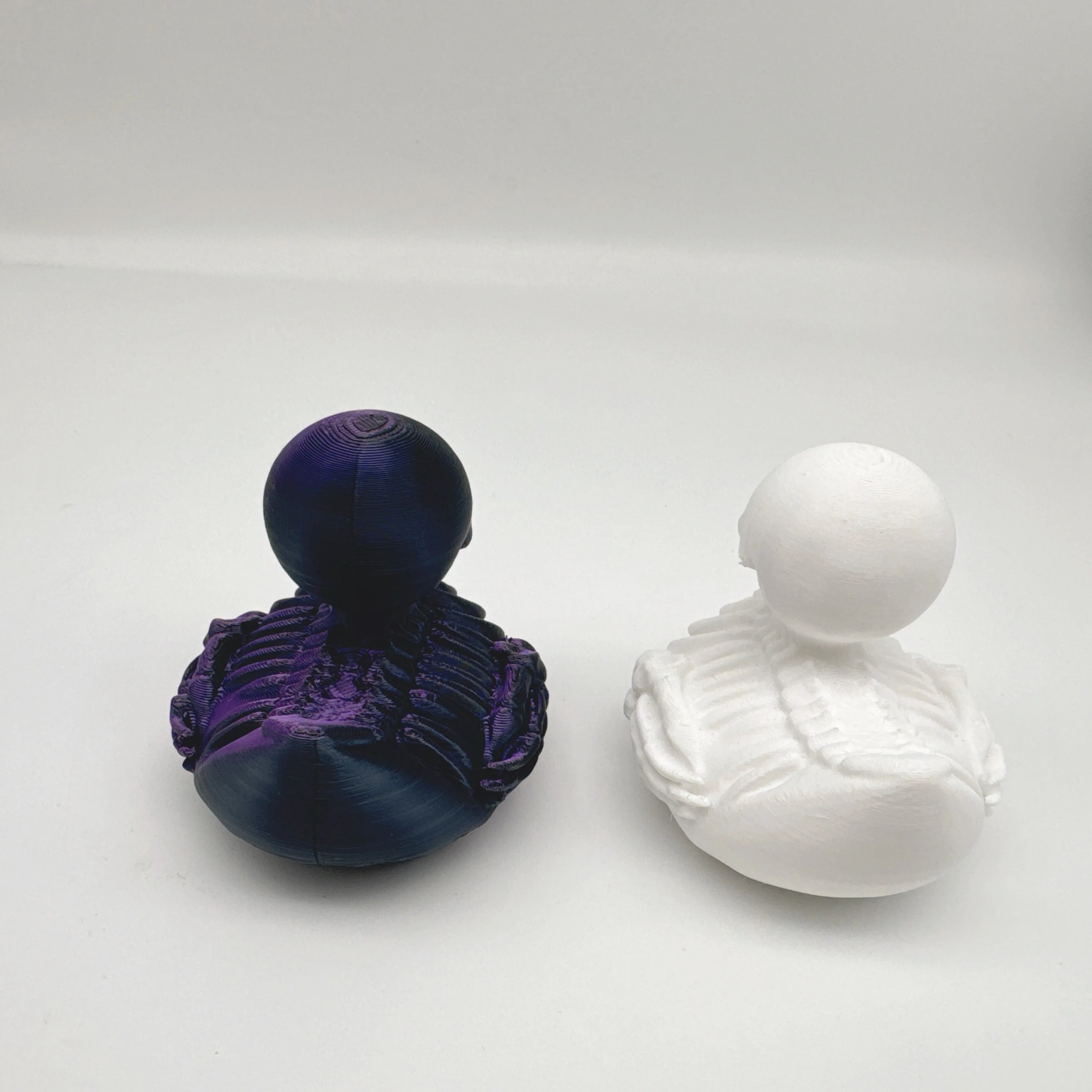 3D Printing, Horror Skull Duck Statue, Durable Plastic Skull Duck Desktop Fine Craft, Halloween Indoor and Outdoor Decoration