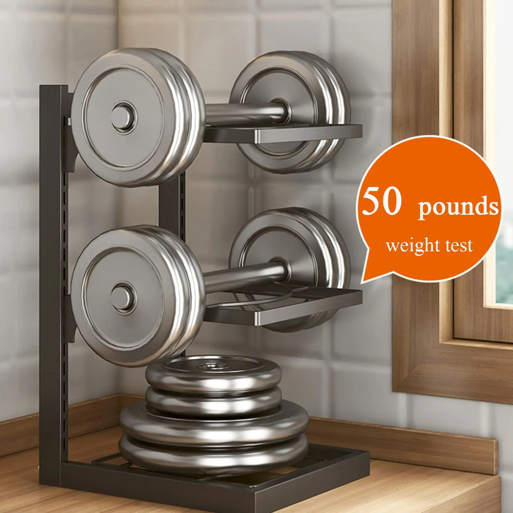 Sink Layered Pot Rack Free Layering Kitchen Pans Organizer Rustproof Snap-On Stainless Adjustable Pot Storage Rack Under Cabinet