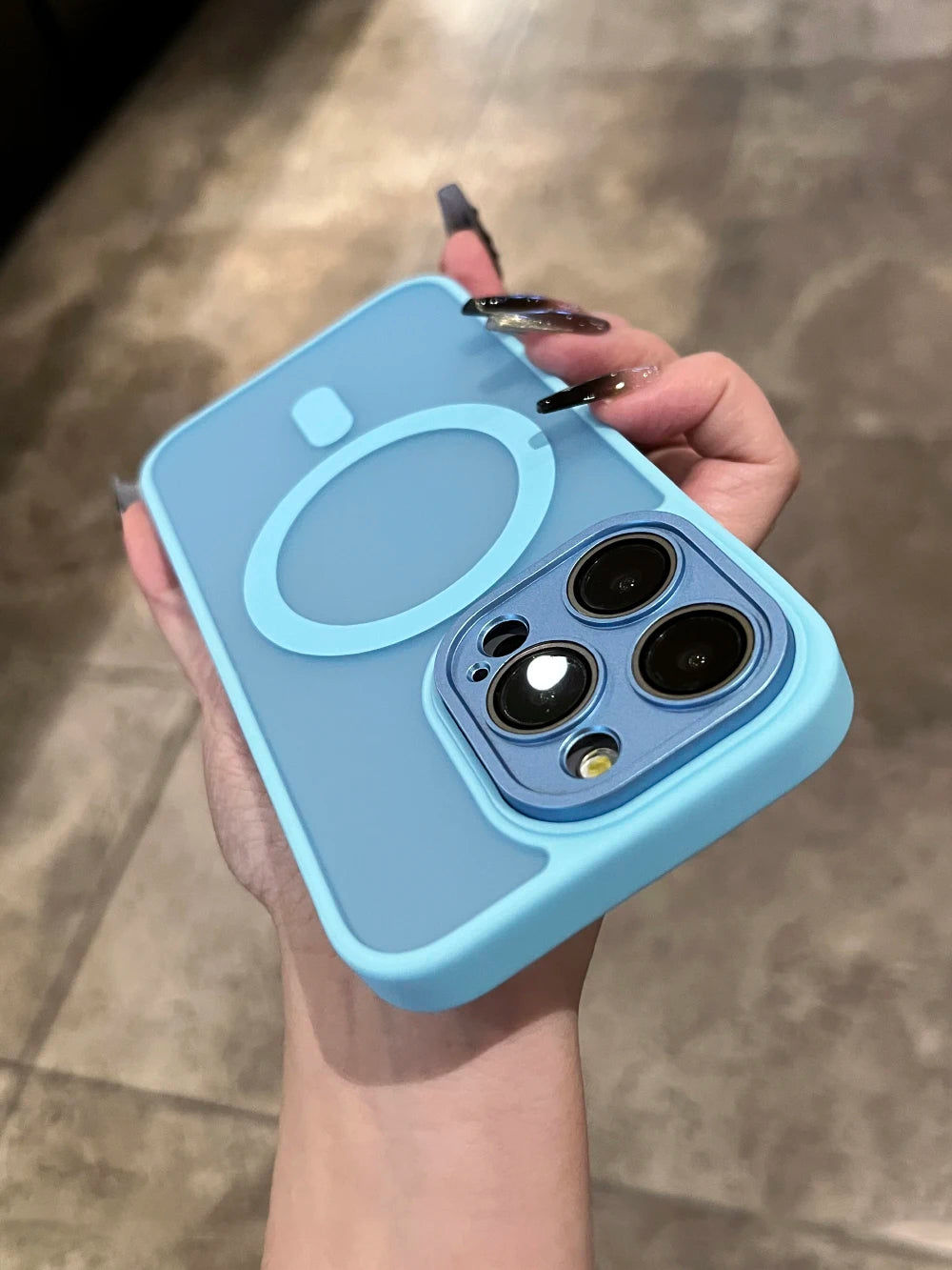 Matte For Magsafe Magnetic Case For iPhone 16 15 Pro Max 14 13 12 11 Frosted Translucent Wireless Charge Shockproof Bumper Cover