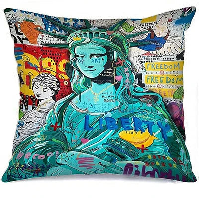 Color Printing Pillow Case Square Cushion Cover Banks Street Art Pillowcase Decorative Modern Throw Pillow Case 50*50 cm
