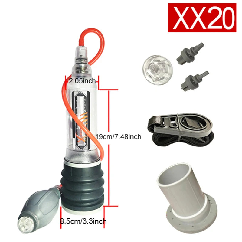 Male Vacuum Pump For Men Hydrotherapy Penis Pump Penis Enlarger Penis Enlargement Pump Cock Extender Dick Trainer Glans Sex Toys