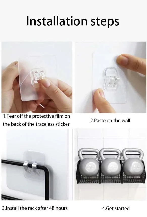 Kitchen Wall Hanging Storage Rack Multi-functional Onion Ginger Garlic Storage Rack Storage Box Basket Vegetable Basket