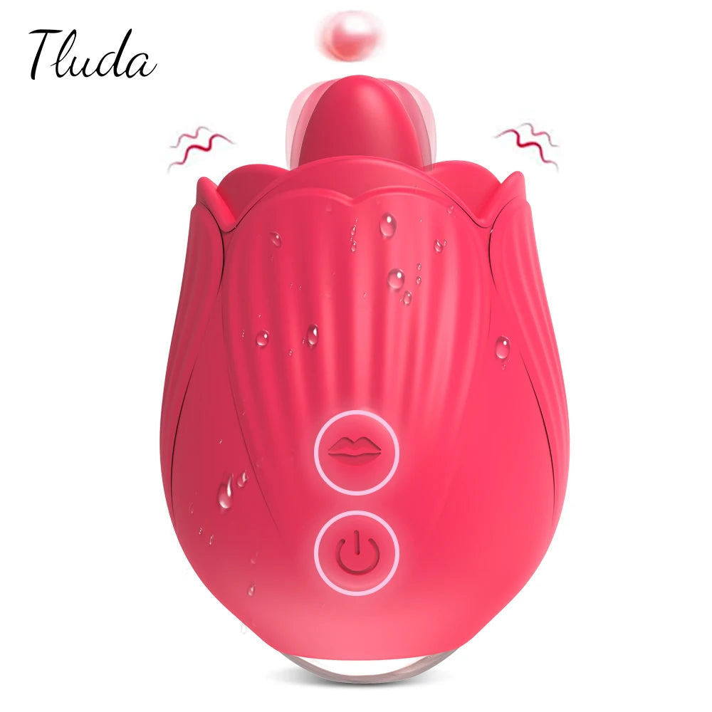 Tongue Licking Clit Vibrator for Women Swing Wiggle Clitoris Nipples Stimulator Female Masturbator Adult Goods Sex Toy for Women