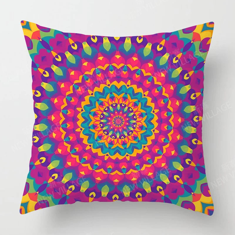 Fall home decor autumn living room throw pillow cover sofa boho Cushion cover mandala 45x45cm 45*45 50x50 60x60cm 40*40 40x40cm