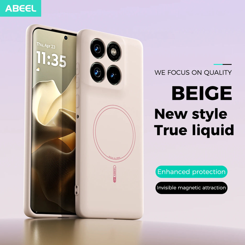 For Motorola Moto Edge 60 Pro Case Hand Feel Liquid Silicone Magsafe Soft Mobile Phone Cover