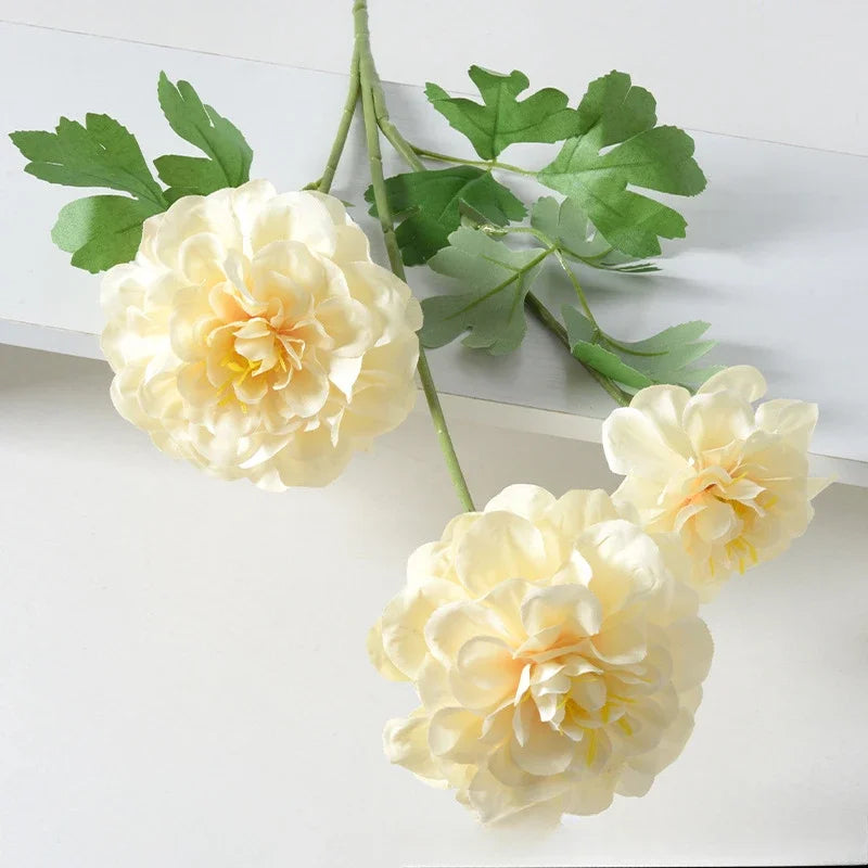 77CM Artificial Flower Geranium Silk Flower Wedding Decoration Decoration Decoration Photography Props Fake Flowers
