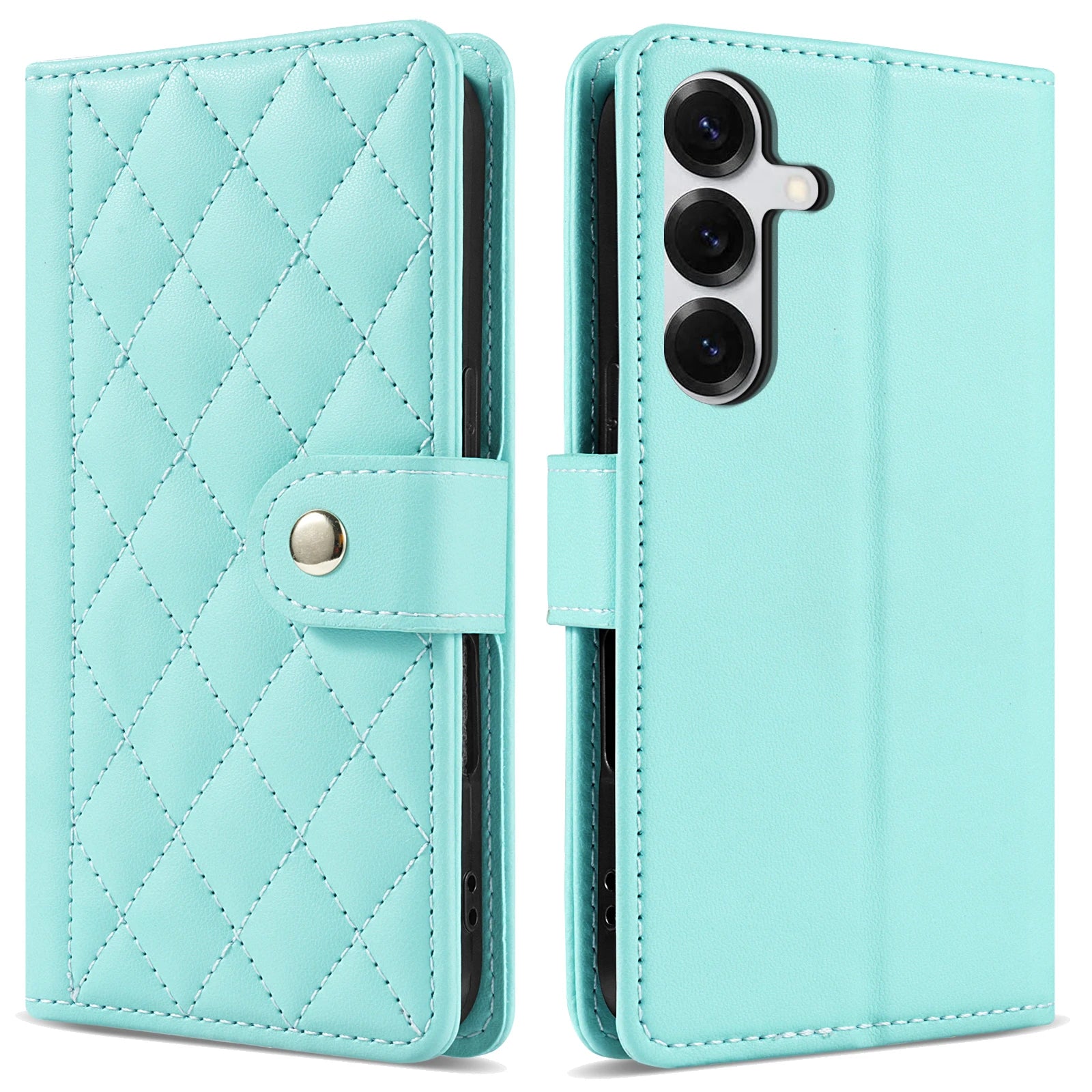 Strap 3D Leather Phone Wallet Case Book For Samsung Galaxy S25 S24 S23 S22 S21 S20 A06 A16 A26 A36 A56 A15 A35 A55 A54 A53 Cover