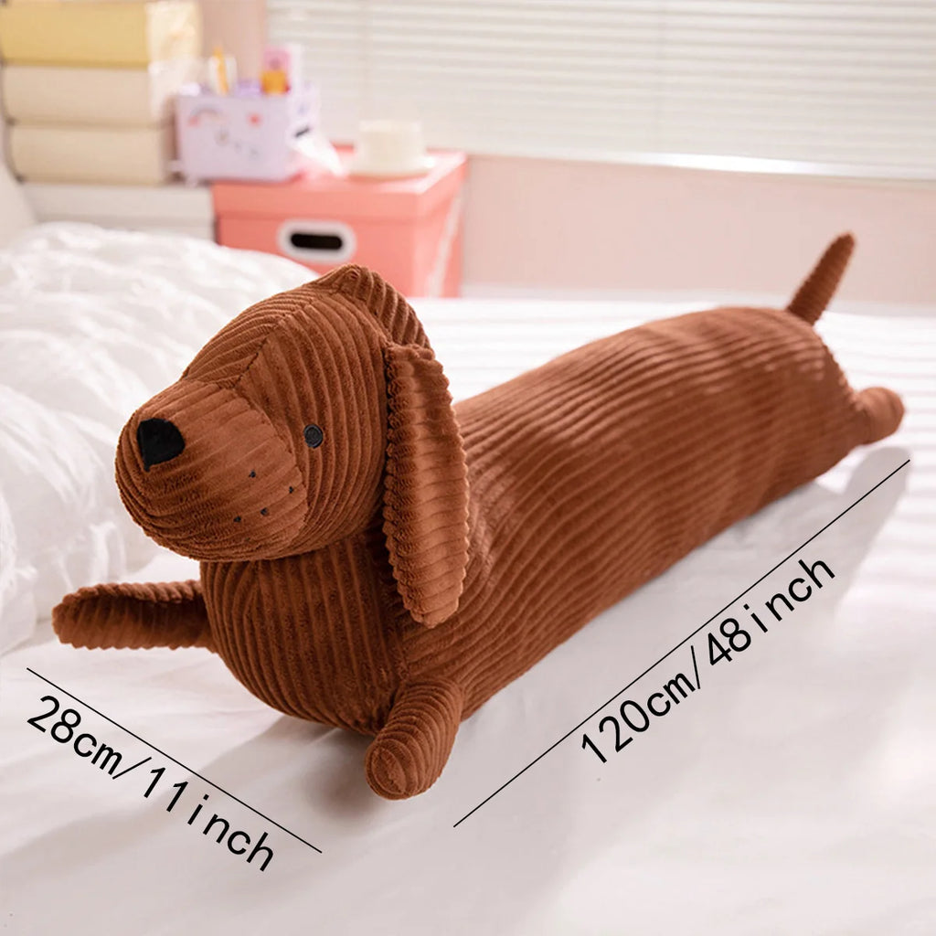 1pc Dachshund dog Plush throw Pillow Soft and Durable Faux Fur Throwing sofa Pillow Cushion Dachshund Animal