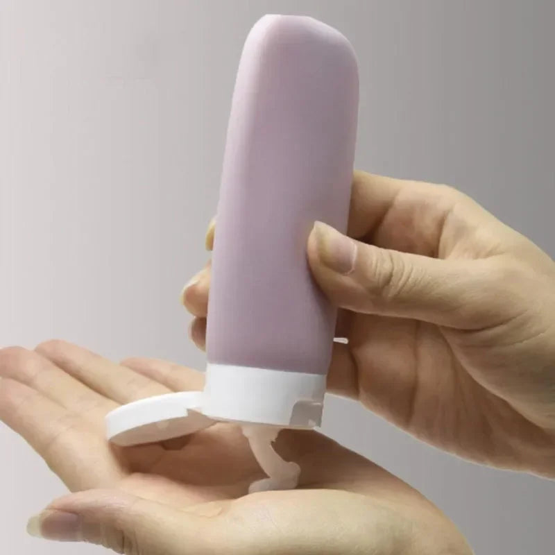4Pcs/Set Refillable Bottle 60ml Soft Lotion Container Squeeze Tube Empty Bottle Portable Travel Shampoo Bottle