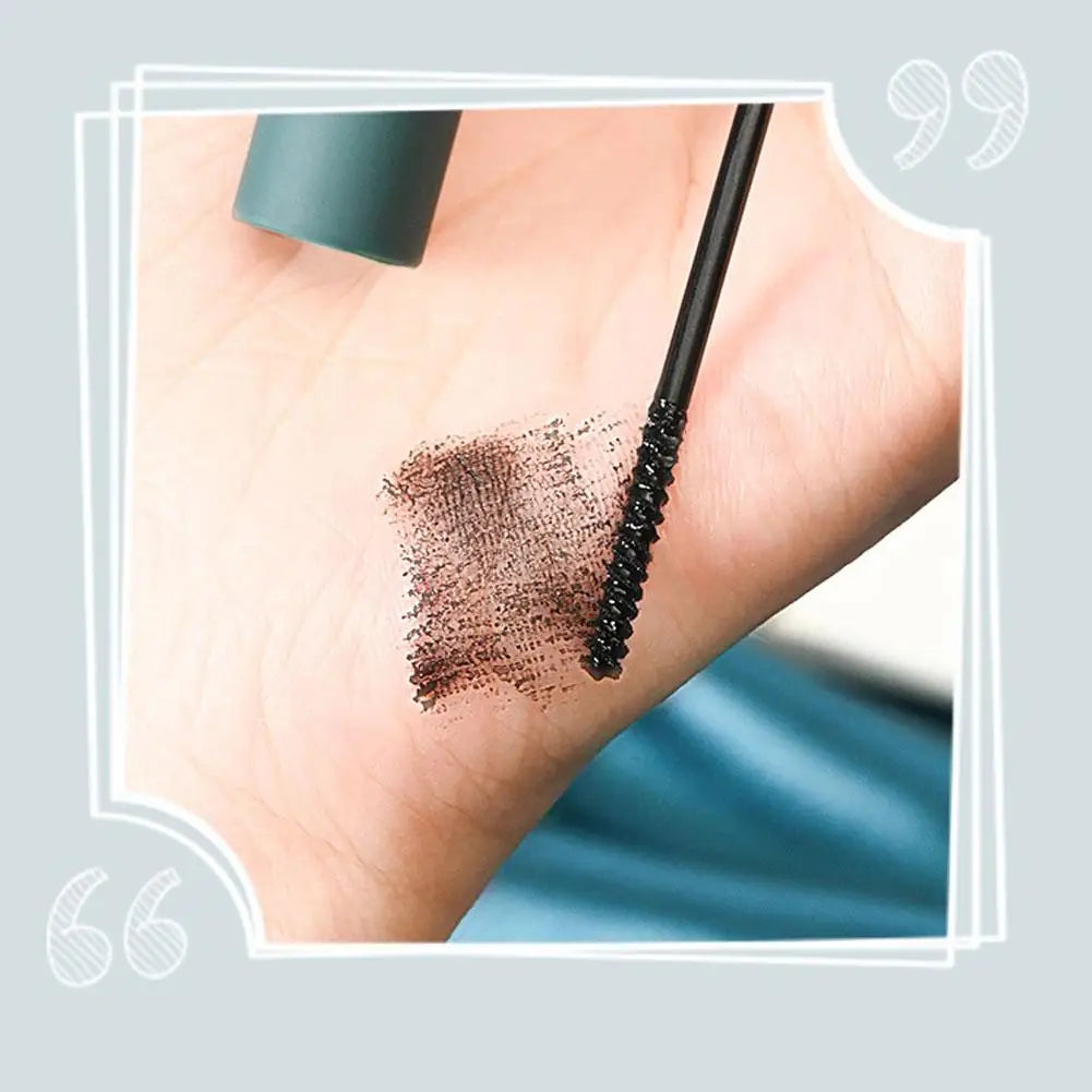 Black Waterproof Mascara - Lengthening Curling Sweatproof Smudge-Proof Eye Makeup Cosmetics Long-Lasting Volumizing for Women